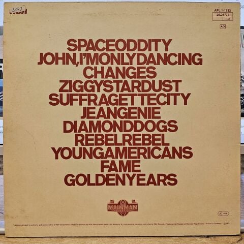 David Bowie – ChangesOneBowie LP PLAK