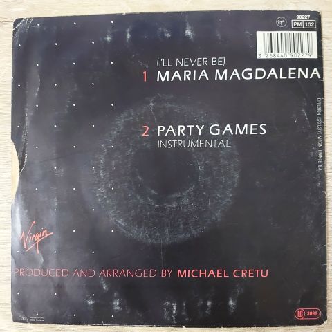 Sandra – (I'll Never Be) Maria Magdalena 45LİK PLAK