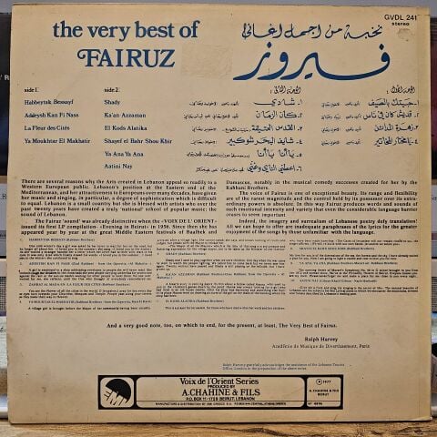 Fairuz – The Very Best Of LP PLAK