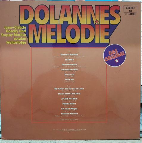 Jean-Claude Borelly Und Stoppy Markus – Dolannes Melodie LP PLAK