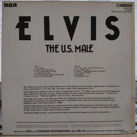 Elvis Presley – The U.S. Male LP PLAK