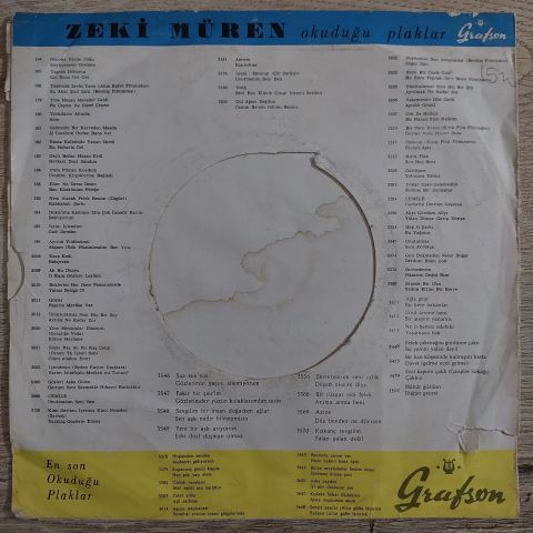 Zeki Müren – Senede Bir Gün 45LİK PLAK