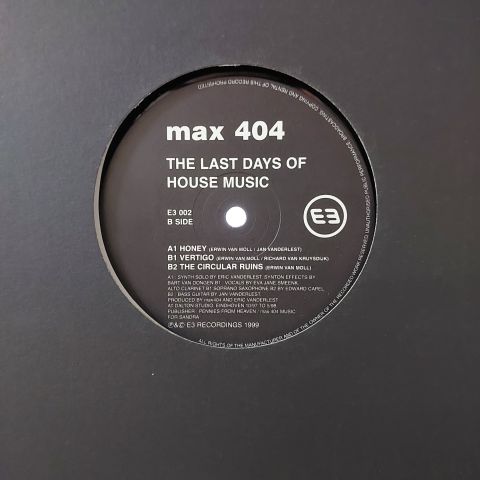 max 404 – The Last Days Of House Music LP PLAK
