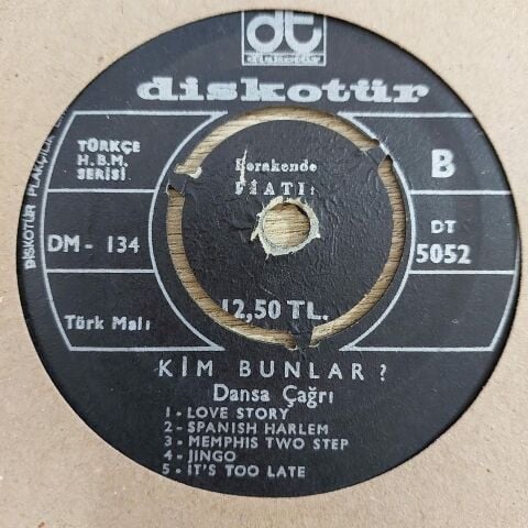 KİM BUNLAR - DANSA ÇAĞRI 10 ŞARKILIK 45LİK PLAK