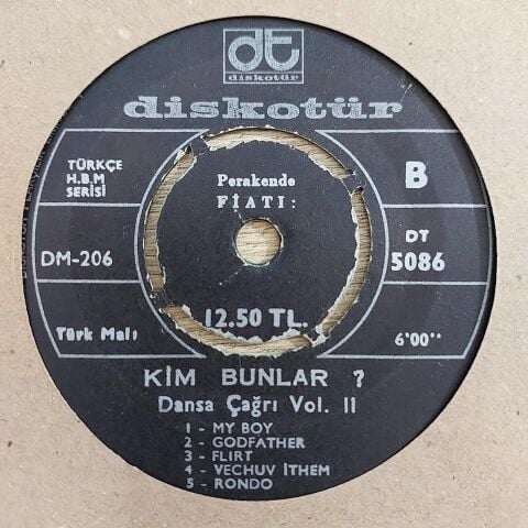 KİM BUNLAR DANSA ÇAĞRI 2 - 10 ŞARKILIK 45LİK PLAK