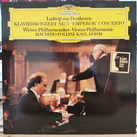 Ludwig van Beethoven - Wiener Philharmoniker = Vienna Philharmonic* · Maurizio Pollini · Karl Böhm – Klavierkonzert Nr. 5 · ''Emperor'' Concerto LP PLAK