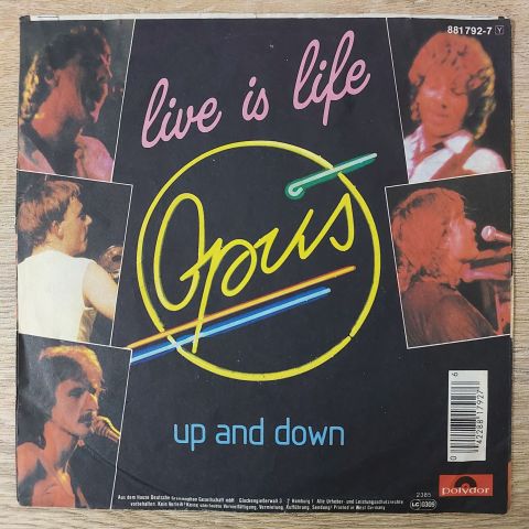 Opus – Live Is Life 45LİK PLAK