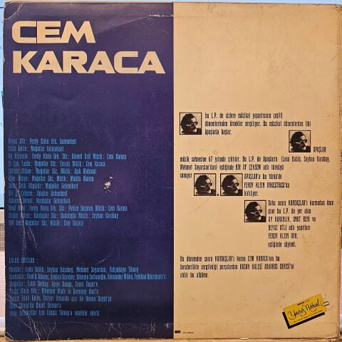 Cem Karaca, Apaşlar, Kardaşlar, Moğollar, Ferdy Klein Orkestrası – Cem Karaca'nın Apaşlar, Kardaşlar, Moğollar Ve Ferdy Klein'a Teşekkürleriyle LP PLAK...