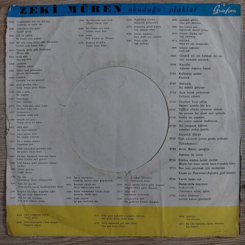 Zeki Müren – Agora Meyhanesi / İnsanlığı Aradım İnsan Gölgelerinde 45LİK PLAK