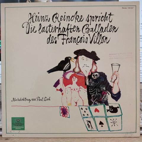 Heinz Reincke – Heinz Reincke Spricht Die Lasterhaften Balladen Des François Villon LP PLAK