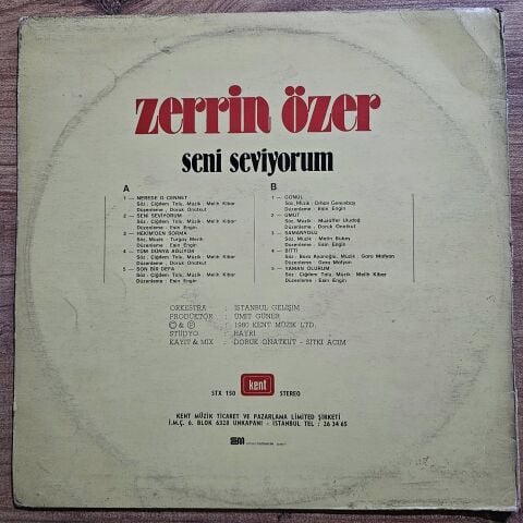 Zerrin Özer – Seni Seviyorum LP PLAK