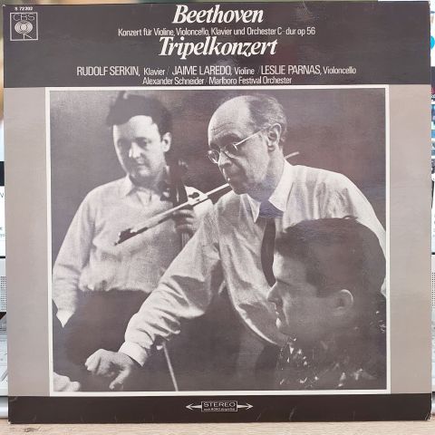 Beethoven*, Rudolf Serkin / Jaime Laredo / Leslie Parnas, Alexander Schneider / Marlboro Festival Orchestra – Tripelkonzert (Konzert Für Violine, Violoncello, Klavier Und Orchester C-dur Op. 56) LP PLAK