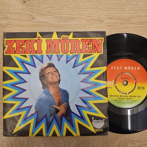 Zeki Müren – Nasıl İçmem Arkadaşım / Bir Leylâ, Bir Şirin, Bir Aslı Gibi (Yalancı Yârim) 45LİK PLAK
