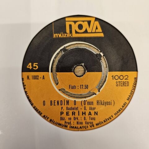 Perihan – O Bendim O / Nerden Nereye 45LİK PLAK