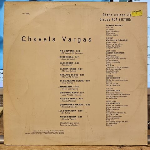 Chavela Vargas – Chavela Vargas LP PLAK