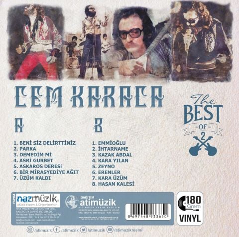 CEM KARACA - BEST OF 2 LP PLAK