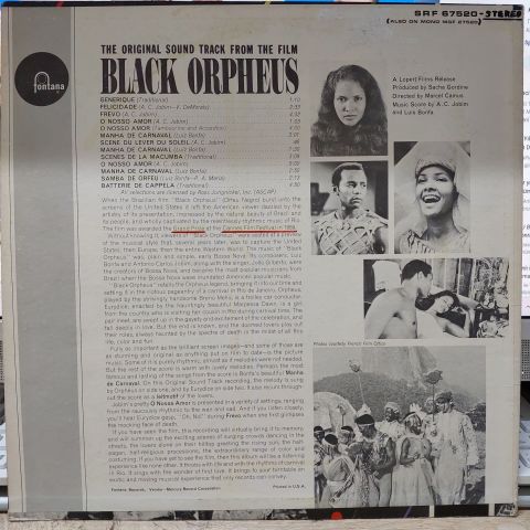 Antonio Carlos Jobim, Luiz Bonfá – The Original Soundtrack From The Film Black Orpheus LP PLAK