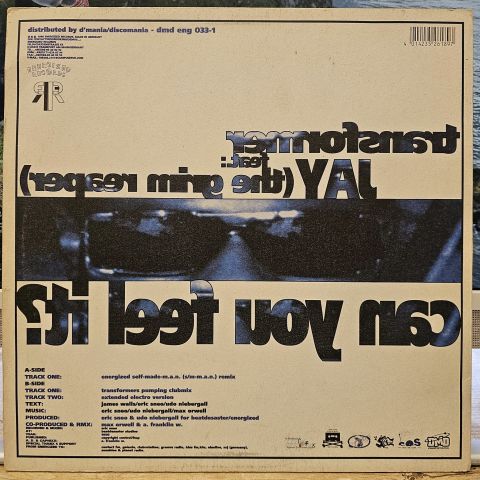 Transformer Feat. Jay (The Grim Reaper) – Can You Feel It? LP PLAK