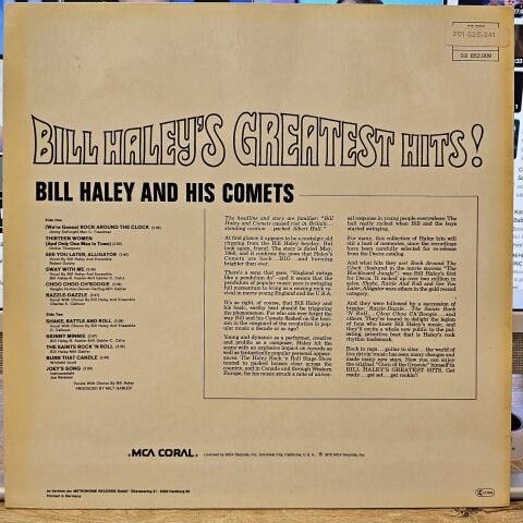 Bill Haley And His Comets – Bill Haley's Greatest Hits! LP PLAK
