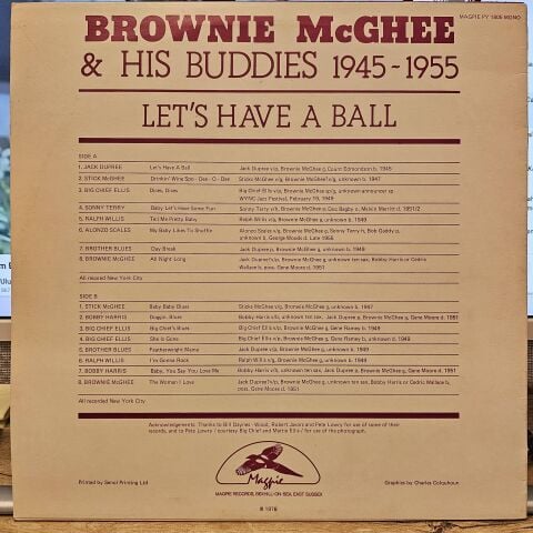 Various – Let's Have A Ball (Brownie McGhee & His Buddies 1945-1955) LP PLAK