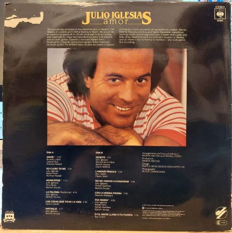 Julio Iglesias - Amor album cover More images LP PLAK