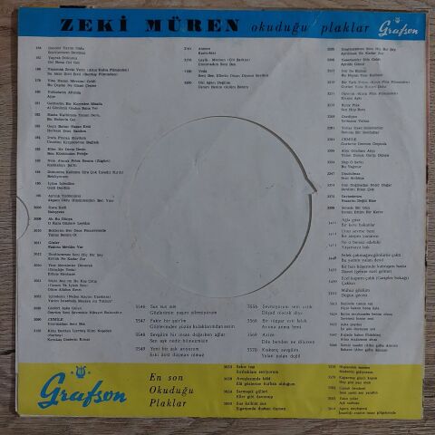 Zeki Müren – Karakaş Gözlerin Elmas 45LİK PLAK