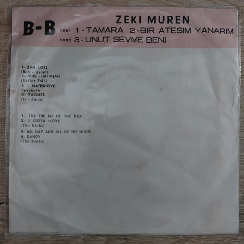Zeki Müren – Tamara, Bir Ateşim Yanarım / Unut Sevme Beni 45LİK PLAK