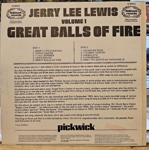 Jerry Lee Lewis – Great Balls Of Fire (Volume 1) LP PLAK