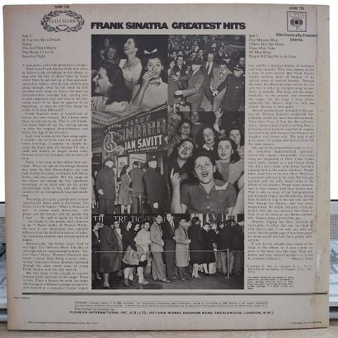 FRANK SİNATRA - GREATEST HİTS THE EARLY LP PLAK