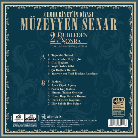 MÜZEYYEN SENAR - 2. DUBLEDEN SONRA LP PLAK