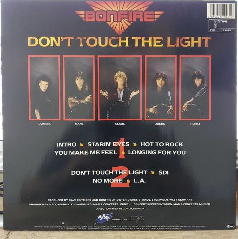 Bonfire – Don't Touch The Light LP PLAK