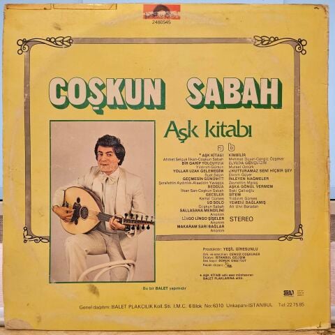 Coşkun Sabah – Aşk Kitabı LP PLAK