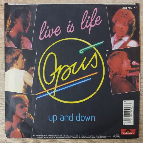 Opus – Live Is Life 45LİK PLAK