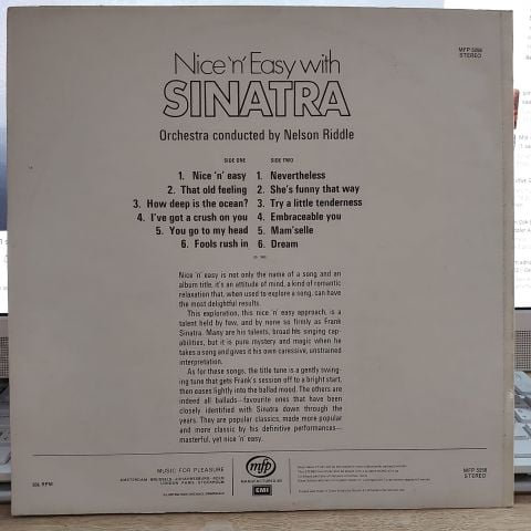FRANK SİNATRA - NİCE N EASY WİTH LP PLAK