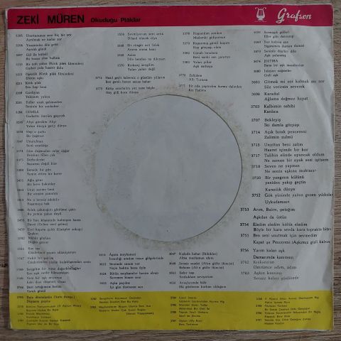 Zeki Müren – Leyla - Mecnun / Unutmadım Seni Ben 45LİK PLAK