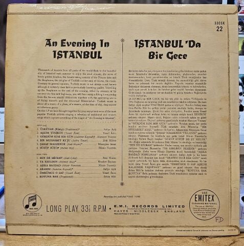 Various – An Evening In Istanbul / Istanbul 'Da Bir Gece LP PLAK