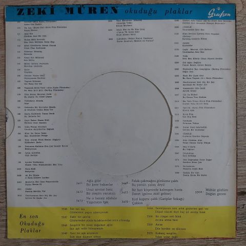 Zeki Müren – Mühür Gözlüm 45LİK PLAK