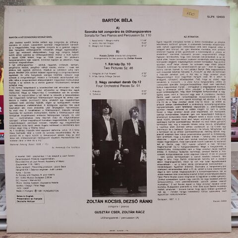 Mozart*, Dezső Ránki, Liszt Ferenc Chamber Orchestra, Budapest*, János Rolla – Piano Concertos In G Major K. 453 & In B Flat Major K. 450 LP PLAK