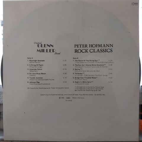 Glenn Miller Band / Peter Hofmann – Original Glenn Miller Band / Rock Classics LP PLAK