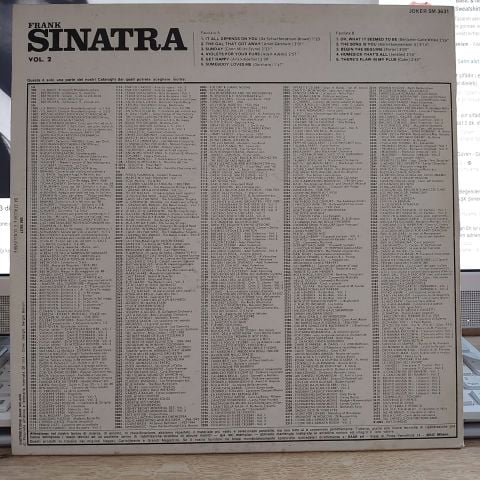 FRANK SİNATRA - VOL 2 LP PLAK