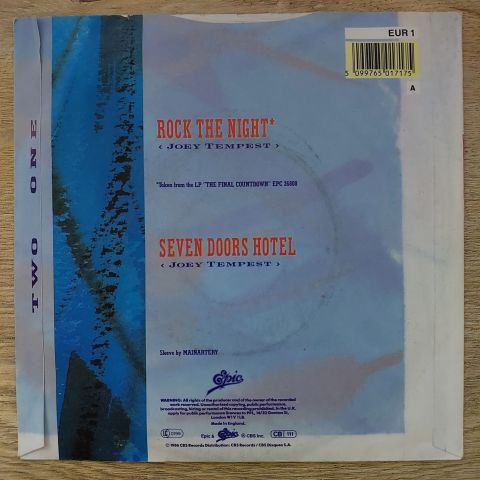 Europe – Rock The Night  LP PLAK