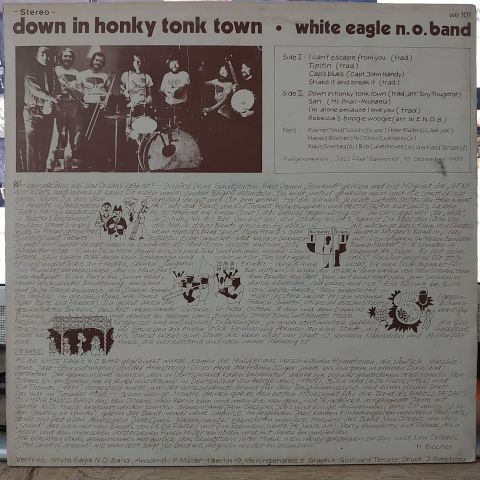White Eagle New Orleans Band – Down In Honky Tonk Town LP PLAK