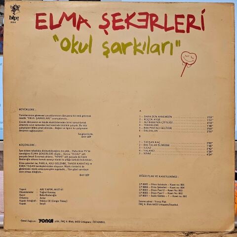 Elma Şekerleri – Okul Şarkıları LP PLAK