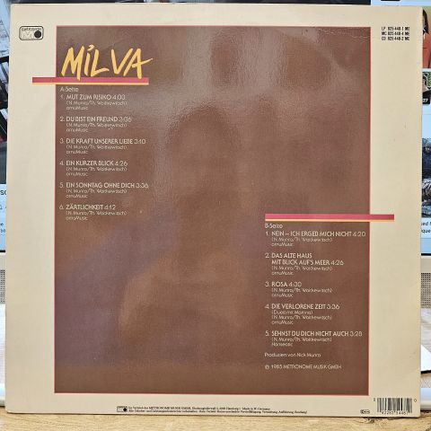 Milva – Mut Zum Risiko LP PLAK