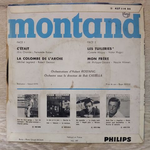 Yves Montand – Les Tuileries 45LİK PLAK
