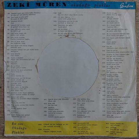 Zeki Müren – Annem 45LİK PLAK