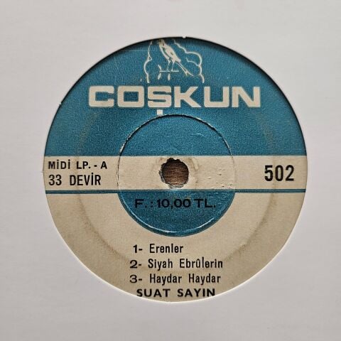 Suat Sayın – Haydar Haydar /Fikrimin İnce Gülü 45LİK PLAK 6 ŞARKILIK