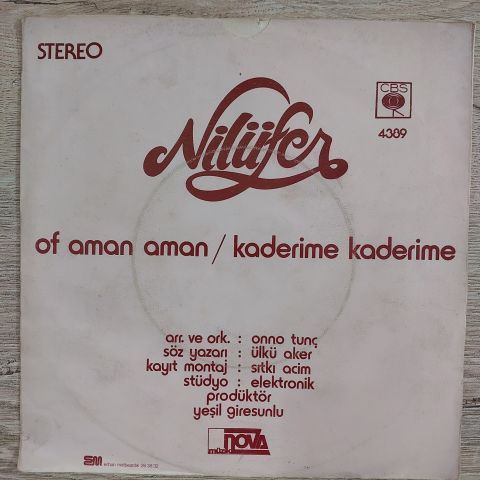 NİLÜFER - OF AMAN AMAN 45LİK PLAK