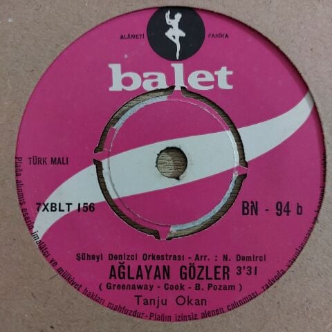 Tanju Okan – Bir Falcı Vardı / Ağlayan Gözler 45LİK PLAK