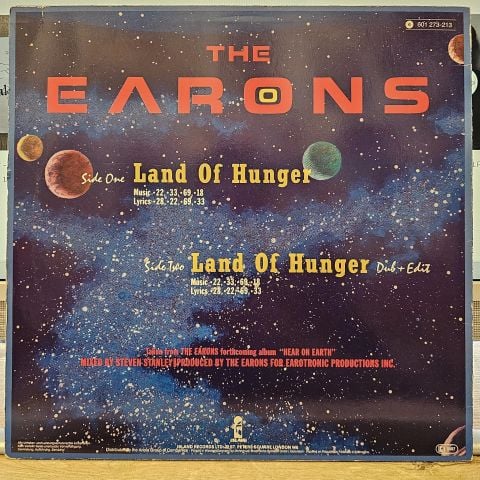 The Earons – Land Of Hunger LP PLAK